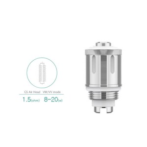 Pack of 5 Eleaf GS Air 20W replacement coils with 1.5Ω SS316L resistance for smooth MTL vaping.