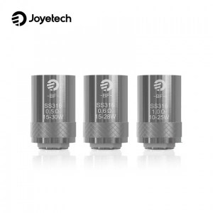 Buy Joyetech BF SS316 0.6ohm Coils (5pcs) at VapeNear Online Vape Shop. Perfect for eGo AIO Kit, offering bottom-feeding e-liquid distribution for pure flavor and thick vapor production. Ideal for both beginners and experienced vapers.